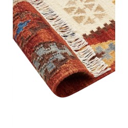 Dywan wełniany kilim 80 x 300 cm wielokolorowy VOSKEHAT Dywan wełniany kilim 80 x 300 cm wielokolorowy VOSKEHAT