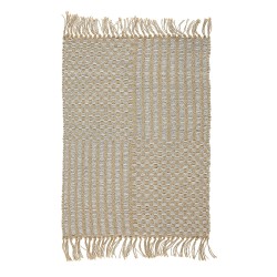Dywan z juty 50 x 80 cm beżowy ADABAG Dywan z juty 50 x 80 cm beżowy ADABAG