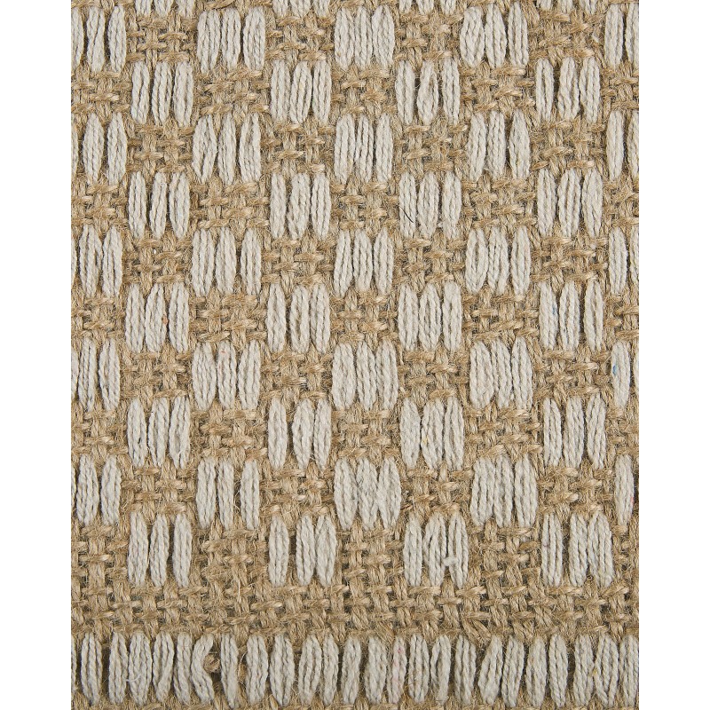 Dywan z juty 50 x 80 cm beżowy ADABAG Dywan z juty 50 x 80 cm beżowy ADABAG