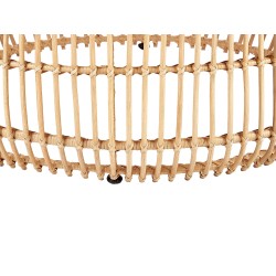 Stolik ogrodowy rattanowy okrągły ⌀ 85 cm naturalny RANDAZZO Stolik ogrodowy rattanowy okrągły ⌀ 85 cm naturalny RANDAZZO