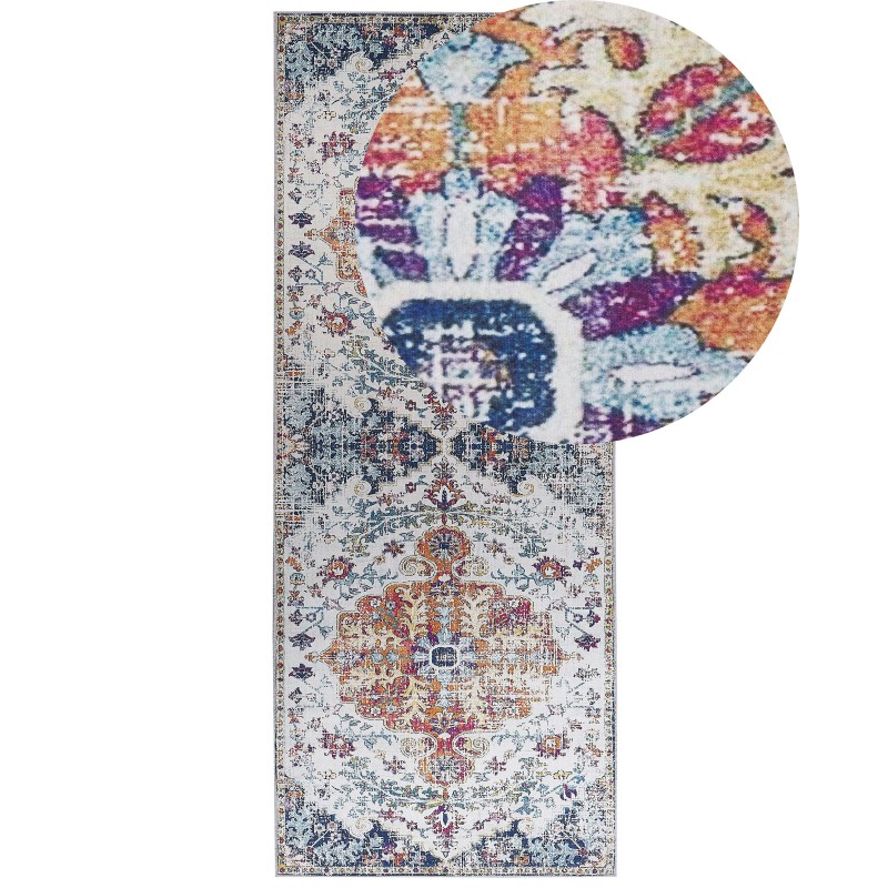 Dywan 80 x 200 cm wielokolorowy ENAYAM Dywan 80 x 200 cm wielokolorowy ENAYAM