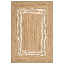 Dywan z juty 200 x 300 cm beżowy YENIKOY Dywan z juty 200 x 300 cm beżowy YENIKOY