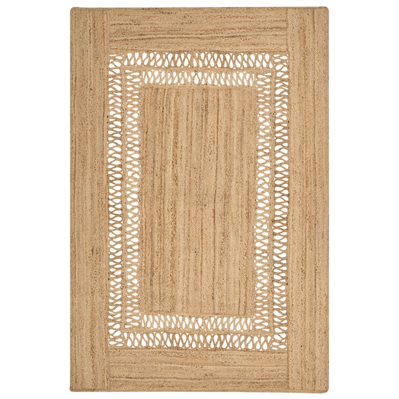 Dywan z juty 200 x 300 cm beżowy YENIKOY Dywan z juty 200 x 300 cm beżowy YENIKOY