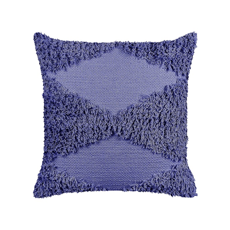 2 poduszki dekoracyjne bawełniane tuftowane 45 x 45 cm fioletowe RHOEO 2 poduszki dekoracyjne bawełniane tuftowane 45 x 45 cm fioletowe RHOEO
