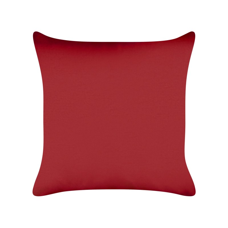 Zestaw 2 poduszek dekoracyjnych GUMDROP Welur 45 x 45 cm Czerwony Wzór świąteczny Zestaw 2 poduszek dekoracyjnych GUMDROP Welur 45 x 45 cm Czerwony Wzór świąteczny