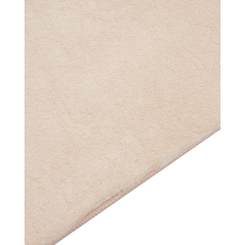 Dywan sztuczne futro królika 80 x 150 cm beżowy MIRPUR Dywan sztuczne futro królika 80 x 150 cm beżowy MIRPUR