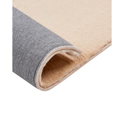 Dywan sztuczne futro królika 80 x 150 cm beżowy MIRPUR Dywan sztuczne futro królika 80 x 150 cm beżowy MIRPUR
