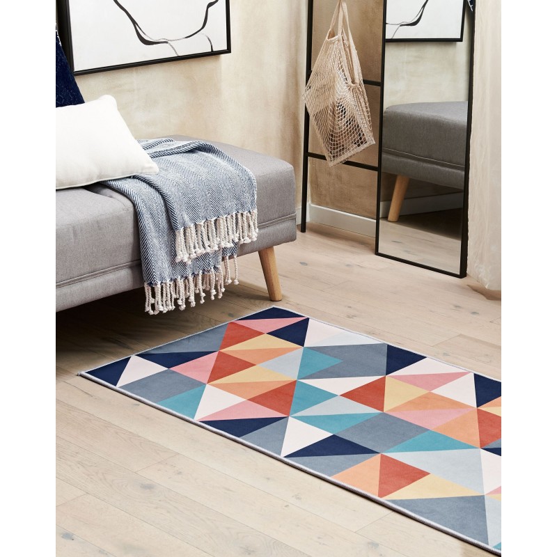Dywan 80 x 200 cm wielokolorowy VILLUKURI Dywan 80 x 200 cm wielokolorowy VILLUKURI
