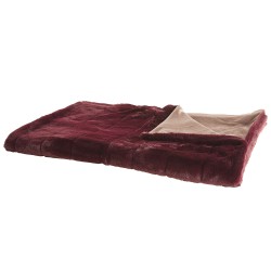 Koc TANTAN 180 x 220 cm Burgundowy
