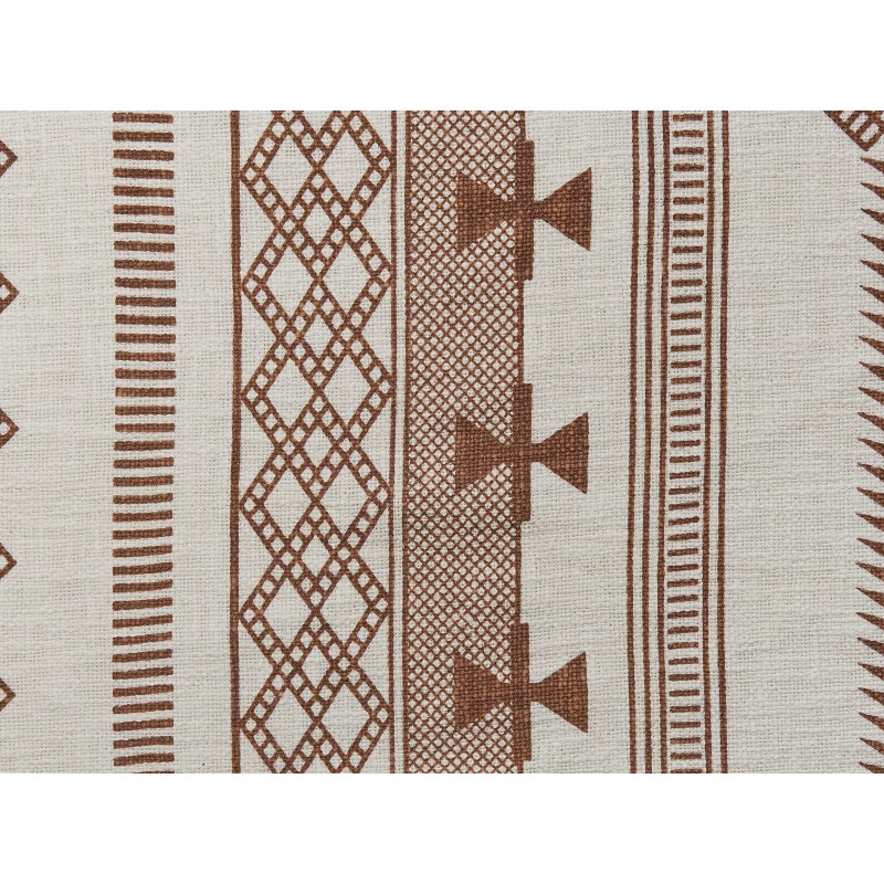 Koc JORHAT Bawełna 130 x 180 cm Beżowy Koc JORHAT Bawełna 130 x 180 cm Beżowy