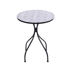 Stolik bistro CAMPRENA 60 cm 60 cm Metal Czarny Stolik bistro CAMPRENA 60 cm 60 cm Metal Czarny