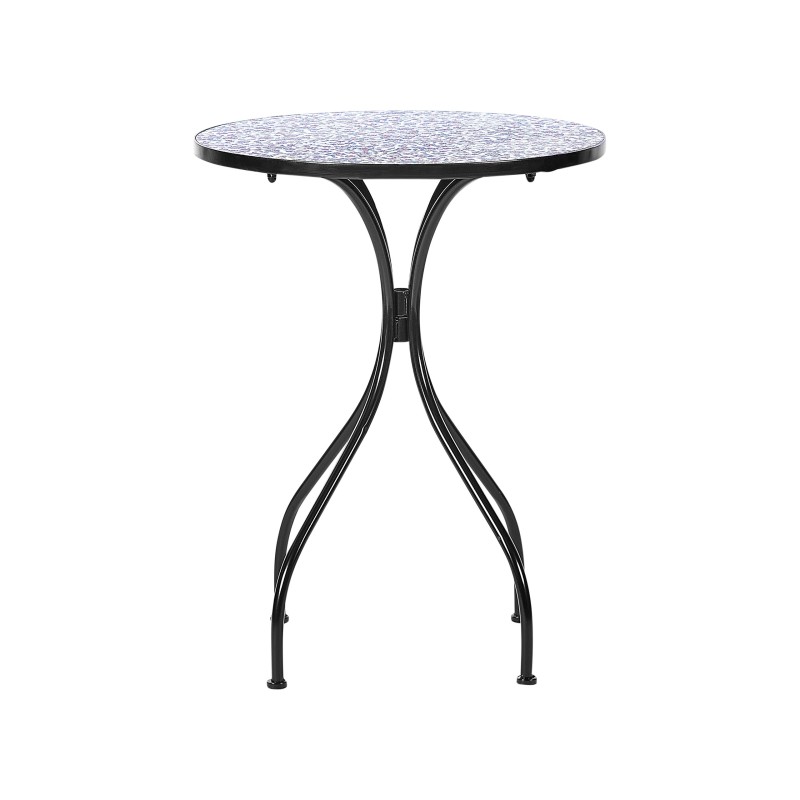 Stolik bistro CAMPRENA 60 cm 60 cm Metal Czarny Stolik bistro CAMPRENA 60 cm 60 cm Metal Czarny