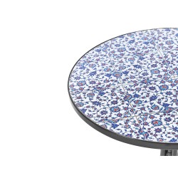 Stolik bistro CAMPRENA 60 cm 60 cm Metal Czarny Stolik bistro CAMPRENA 60 cm 60 cm Metal Czarny