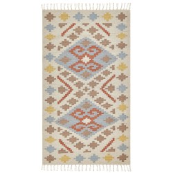 Dywan bawełniany kilim 80 x 150 cm wielokolorowy ATAN Dywan bawełniany kilim 80 x 150 cm wielokolorowy ATAN