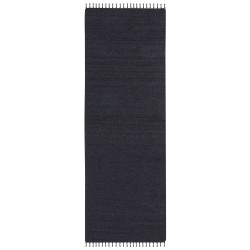 Dywan z juty 80 x 300 cm czarny SINANKOY Dywan z juty 80 x 300 cm czarny SINANKOY