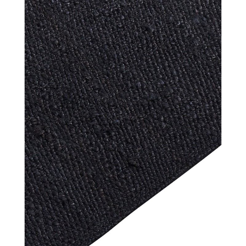 Dywan z juty 80 x 300 cm czarny SINANKOY Dywan z juty 80 x 300 cm czarny SINANKOY