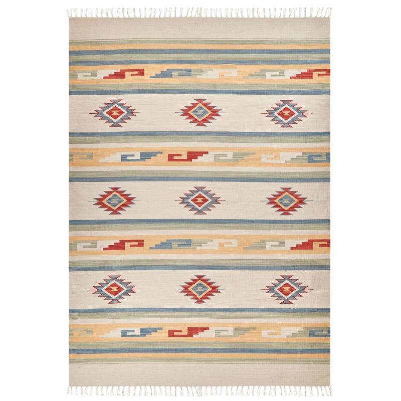 Dywan bawełniany kilim 200 x 300 cm wielokolorowy APARAN Dywan bawełniany kilim 200 x 300 cm wielokolorowy APARAN