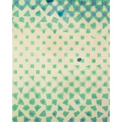 Dywan 140 x 200 cm niebiesko-zielony SUSUZ Dywan 140 x 200 cm niebiesko-zielony SUSUZ