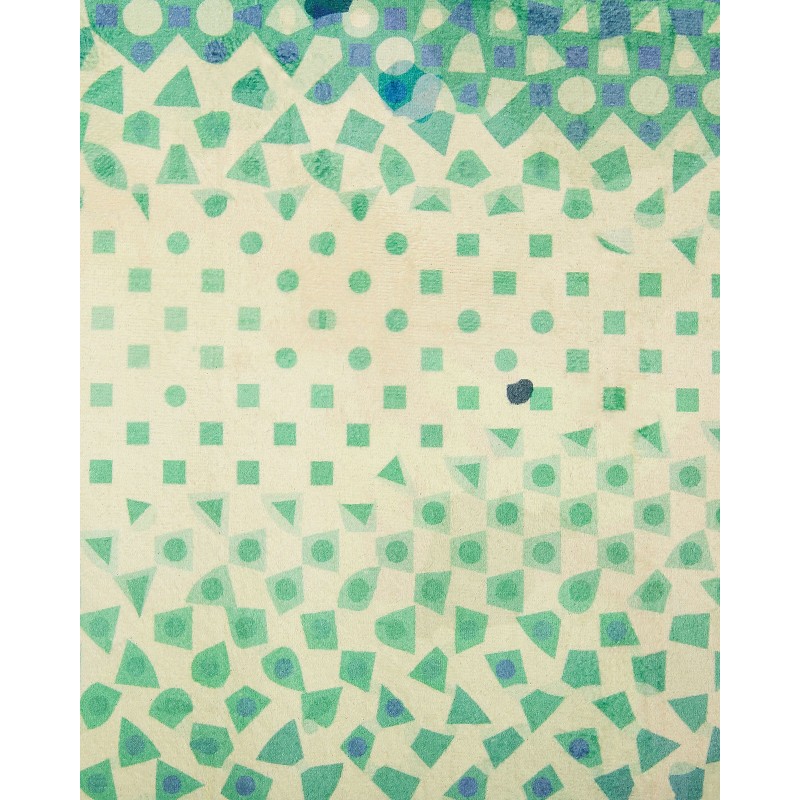Dywan 140 x 200 cm niebiesko-zielony SUSUZ Dywan 140 x 200 cm niebiesko-zielony SUSUZ