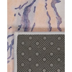 Dywan 140 x 200 cm beżowo-niebieski GEBZE Dywan 140 x 200 cm beżowo-niebieski GEBZE