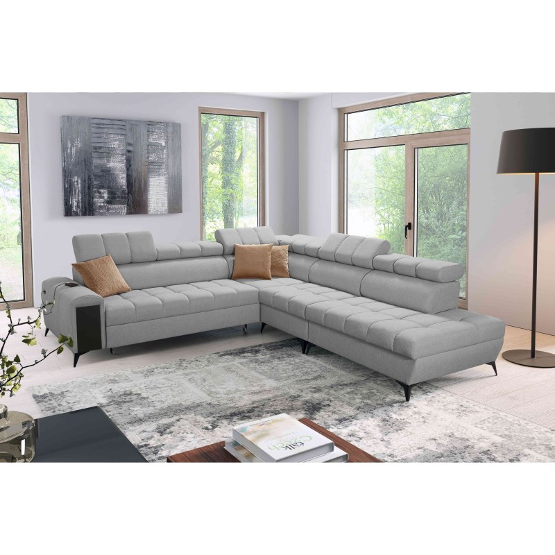 Venna IX corner sofa with sleeping function, USB port, and opening Venna IX corner sofa with sleeping function, USB port, and opening