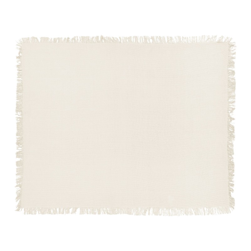 Narzuta na łóżko YERBENT Bawełna 150 x 200 cm Złamana biel Narzuta na łóżko YERBENT Bawełna 150 x 200 cm Złamana biel