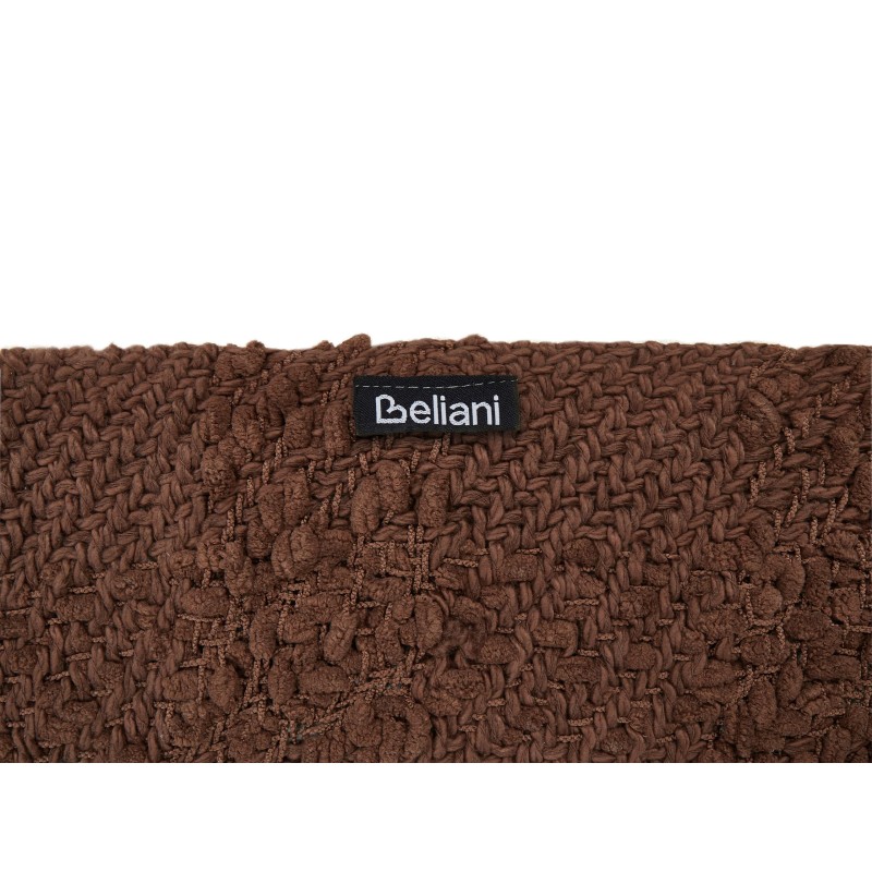 Koc VELLA Bawełna 200 x 220 cm Brązowy Koc VELLA Bawełna 200 x 220 cm Brązowy