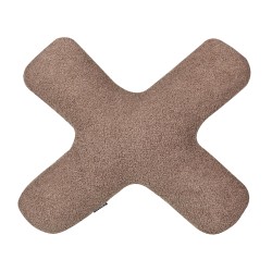 Zestaw 2 poduszek dekoracyjnych HESPERIS Boucle Brązowy Jednolity Zestaw 2 poduszek dekoracyjnych HESPERIS Boucle Brązowy Jednolity