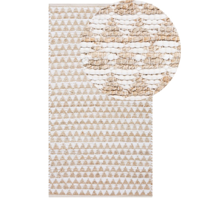 Dywan z juty 80 x 150 cm beżowy TUNCELI Dywan z juty 80 x 150 cm beżowy TUNCELI