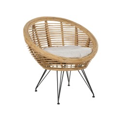 Zestaw ogrodowy dla 4 osób MARATEA Rattan Naturalny Zestaw ogrodowy dla 4 osób MARATEA Rattan Naturalny