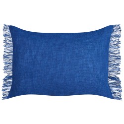 Zestaw 2 poduszek dekoracyjnych MABA Bawełna 50 x 35 cm Granatowy Jednolity Zestaw 2 poduszek dekoracyjnych MABA Bawełna 50 x 35 cm Granatowy Jednolity