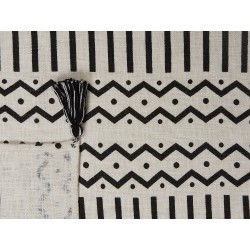 Koc UNNAO Bawełna 130 x 180 cm Biały Koc UNNAO Bawełna 130 x 180 cm Biały