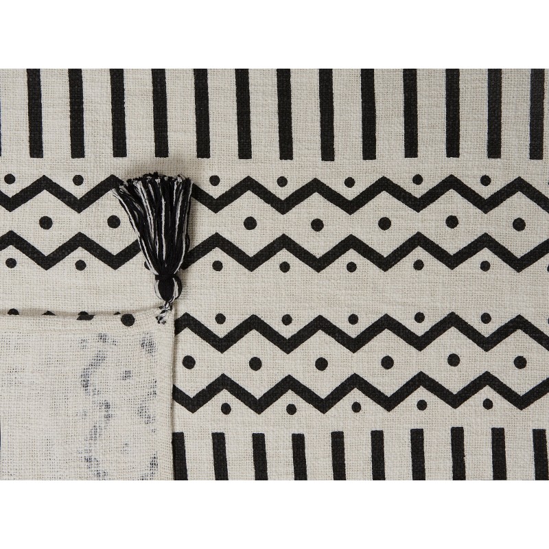Koc UNNAO Bawełna 130 x 180 cm Biały Koc UNNAO Bawełna 130 x 180 cm Biały