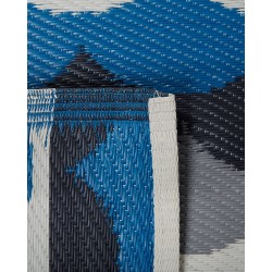 Dywan na zewnątrz 90 x 180 cm szaro-niebieski BELLARY Dywan na zewnątrz 90 x 180 cm szaro-niebieski BELLARY