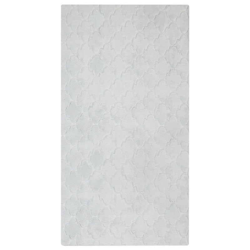 Dywan sztuczne futro królika 80 x 150 cm jasnoszary GHARO Dywan sztuczne futro królika 80 x 150 cm jasnoszary GHARO