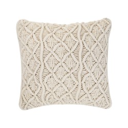 Zestaw 2 poduszek dekoracyjnych GOREME Bawełna 45 x 45 cm Jasnobeżowy Wzór geometryczny Zestaw 2 poduszek dekoracyjnych GOREME Bawełna 45 x 45 cm Jasnobeżowy Wzór geometryczny