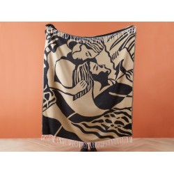 Koc KUDIYA 130 x 170 cm Beżowy Koc KUDIYA 130 x 170 cm Beżowy