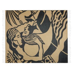 Koc KUDIYA 130 x 170 cm Beżowy Koc KUDIYA 130 x 170 cm Beżowy