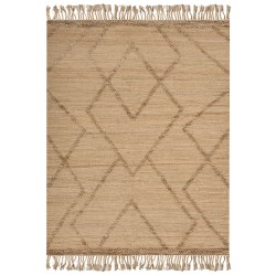 Dywan z juty 160 x 230 cm beżowy HANDERE Dywan z juty 160 x 230 cm beżowy HANDERE