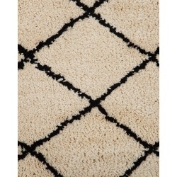 Dywan 160 x 230 cm beżowo-czarny MIDYAT Dywan 160 x 230 cm beżowo-czarny MIDYAT