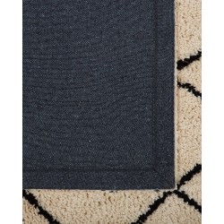 Dywan 160 x 230 cm beżowo-czarny MIDYAT Dywan 160 x 230 cm beżowo-czarny MIDYAT