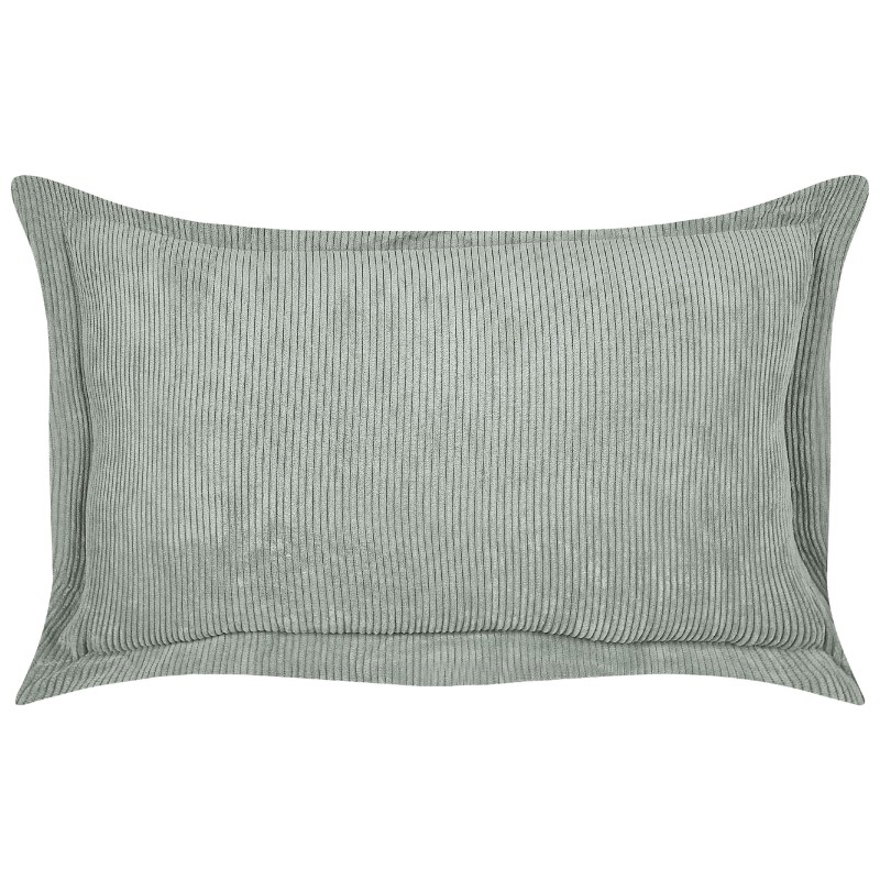 Zestaw 2 poduszek dekoracyjnych ZINNIA Sztruks 47 x 27 cm Jasnozielony Jednolity Zestaw 2 poduszek dekoracyjnych ZINNIA Sztruks 47 x 27 cm Jasnozielony Jednolity