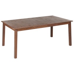 Stół ogrodowy rozkładany CESANA 180/240 cm 100 cm Drewno akacjowe Ciemnobrązowy Stół ogrodowy rozkładany CESANA 180/240 cm 100 cm Drewno akacjowe Ciemnobrązowy