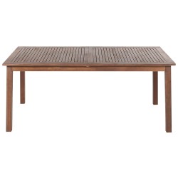 Stół ogrodowy rozkładany CESANA 180/240 cm 100 cm Drewno akacjowe Ciemnobrązowy Stół ogrodowy rozkładany CESANA 180/240 cm 100 cm Drewno akacjowe Ciemnobrązowy