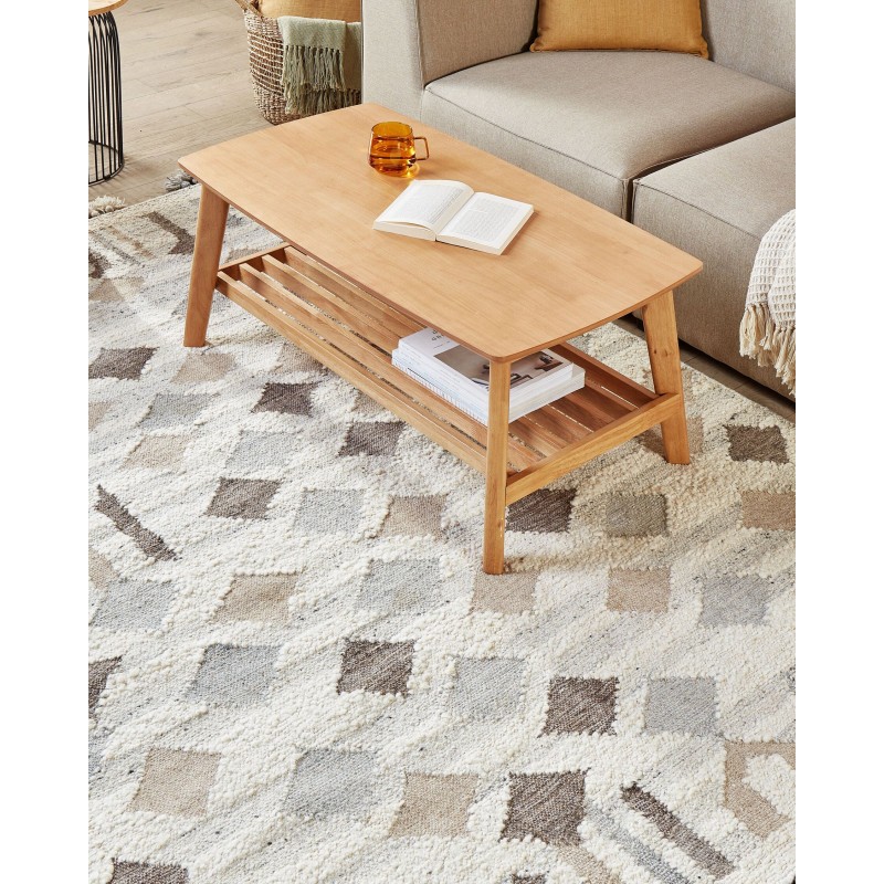 Dywan wełniany kilim 160 x 230 cm wielokolorowy KAGHTSRASHEN Dywan wełniany kilim 160 x 230 cm wielokolorowy KAGHTSRASHEN