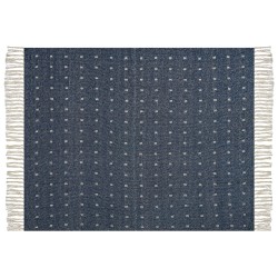 Koc TAARI Bawełna 130 x 170 cm Lazurowy Koc TAARI Bawełna 130 x 170 cm Lazurowy