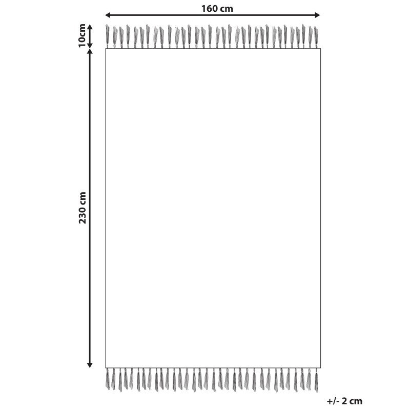 Dywan bawełniany 160 x 230 cm wielokolorowy KUSKAN Dywan bawełniany 160 x 230 cm wielokolorowy KUSKAN
