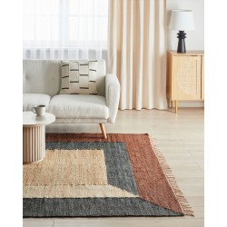 Dywan z juty 200 x 300 cm wielokolorowy ORTAKOY Dywan z juty 200 x 300 cm wielokolorowy ORTAKOY