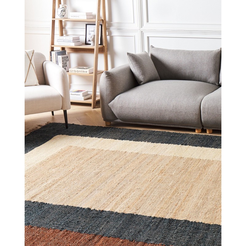 Dywan z juty 200 x 300 cm wielokolorowy ORTAKOY Dywan z juty 200 x 300 cm wielokolorowy ORTAKOY