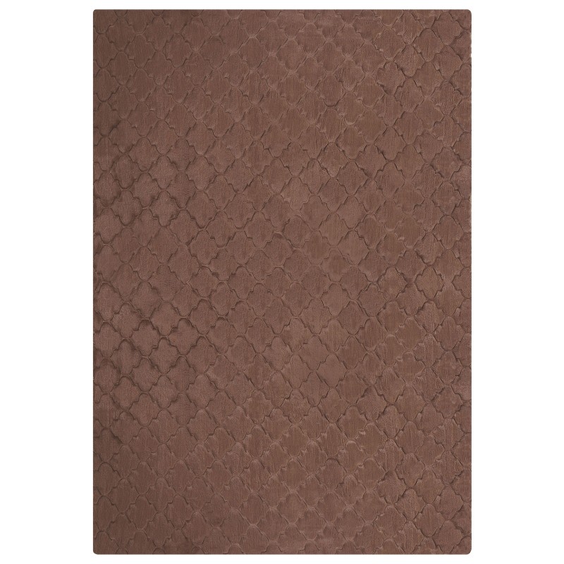 Dywan sztuczne futro królika 160 x 230 cm brązowy GHARO Dywan sztuczne futro królika 160 x 230 cm brązowy GHARO